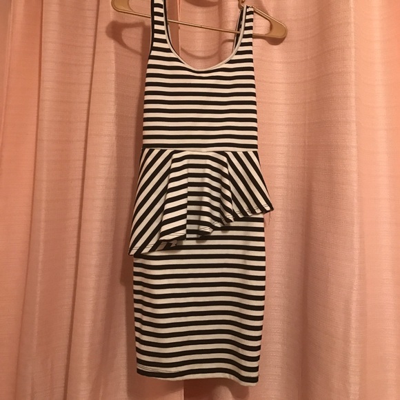 Black & White Striped Dress - Picture 1 of 3