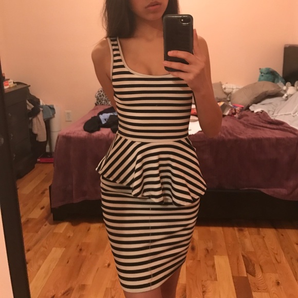 Black & White Striped Dress - Picture 3 of 3
