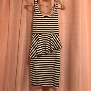 Black & White Striped Dress