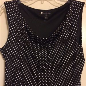 Polka dot sleeveless dress