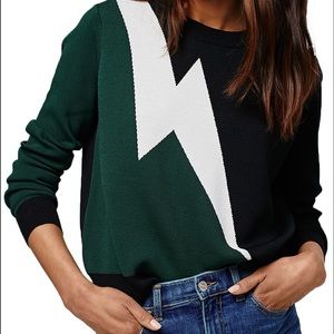 Topshop lightning bolt sweater