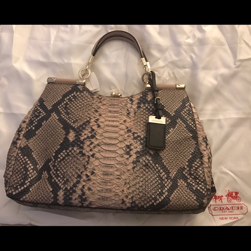 Coach Madison Python Handbag