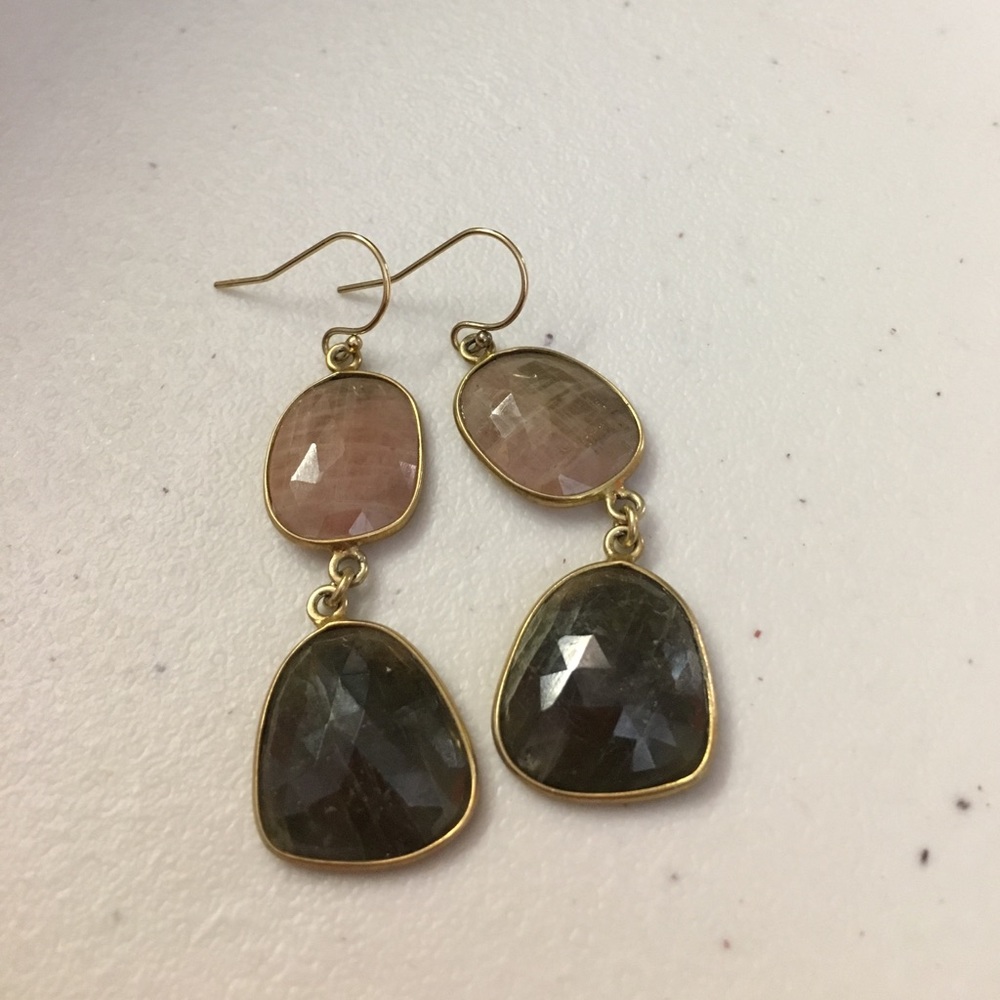 sapphire earrrings in gold