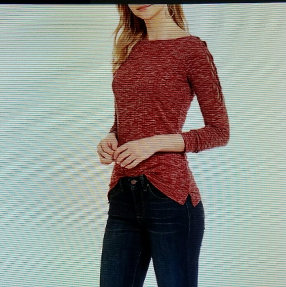 Jessica Simpson Women's Darby top Sz M - Picture 3 of 3