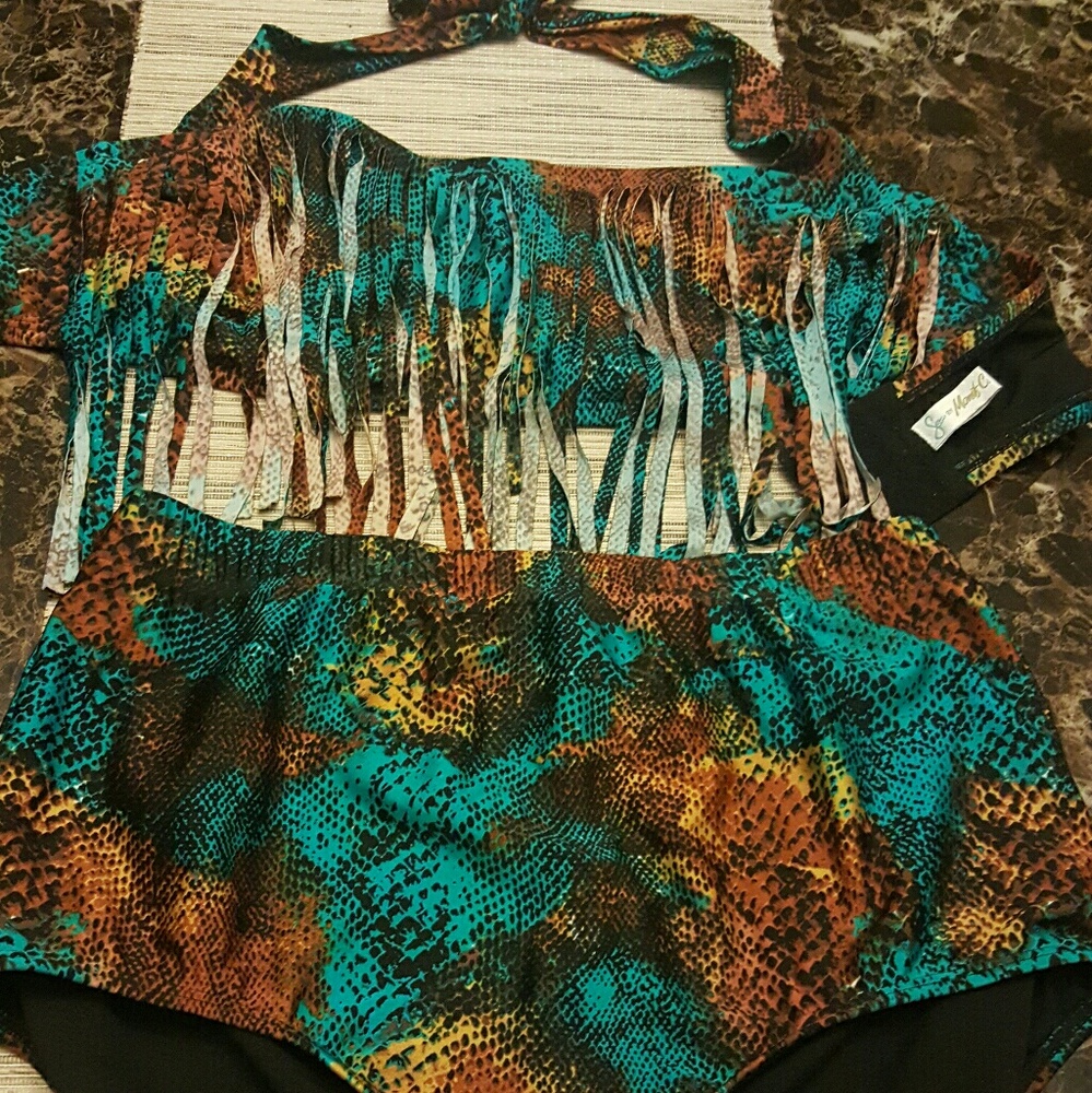 Sea by Monif two piece bathing suit