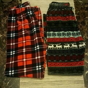 Holiday themed velour leggings