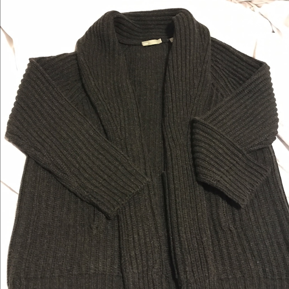 Vince ribsweater shall collard jacket/coat