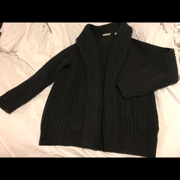 Vince ribsweater shall collard jacket/coat - Picture 2 of 4