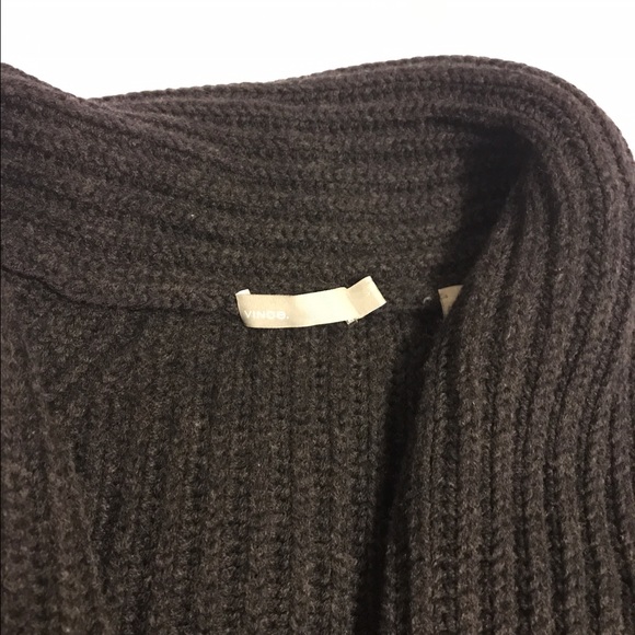 Vince ribsweater shall collard jacket/coat - Picture 3 of 4