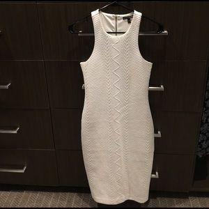 White sheath dress