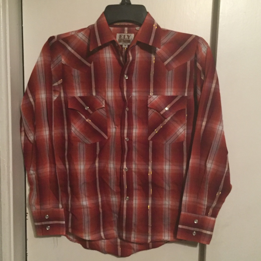 Red western shirt girls