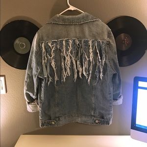 Fringed Jean Jacket