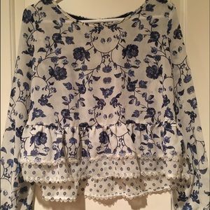 Floral Peplum Top