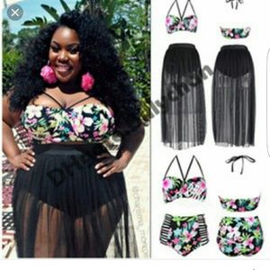 2 piece skirt swimsuit