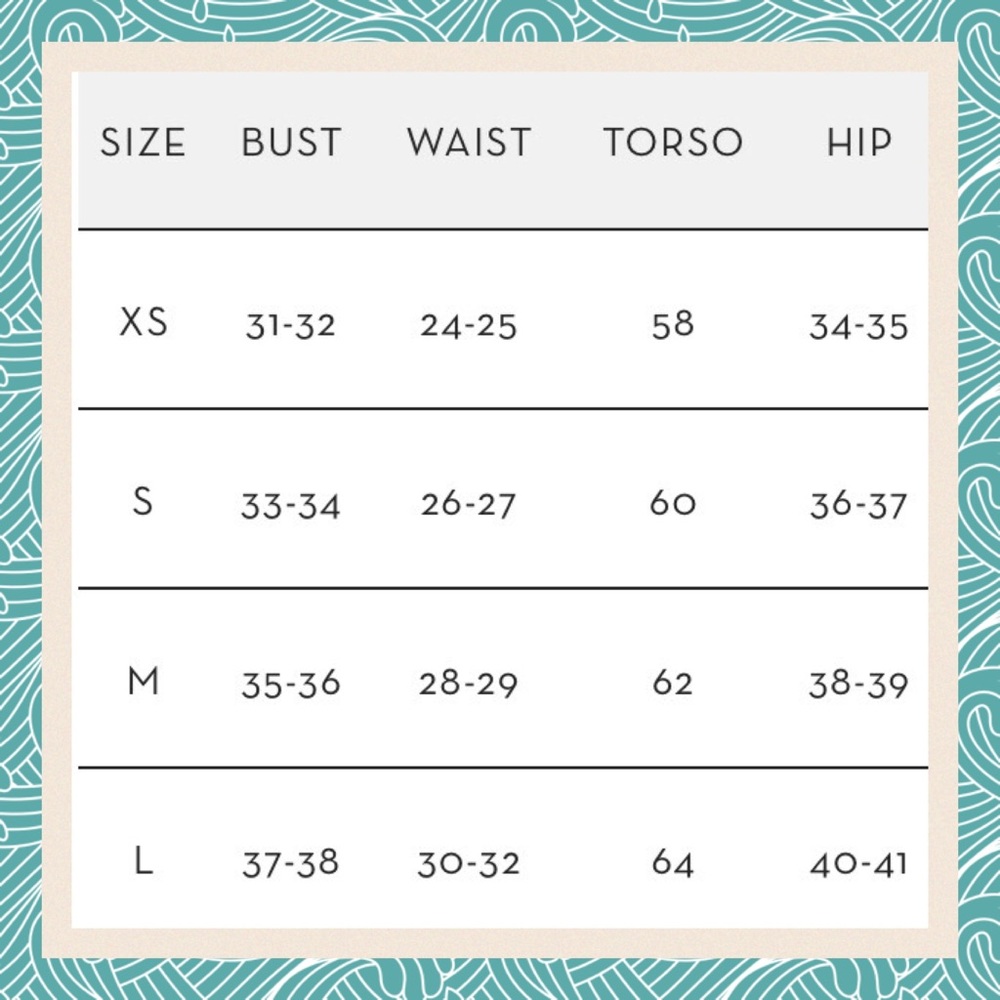 Mara Hoffman Swim Size Chart - Reference only
