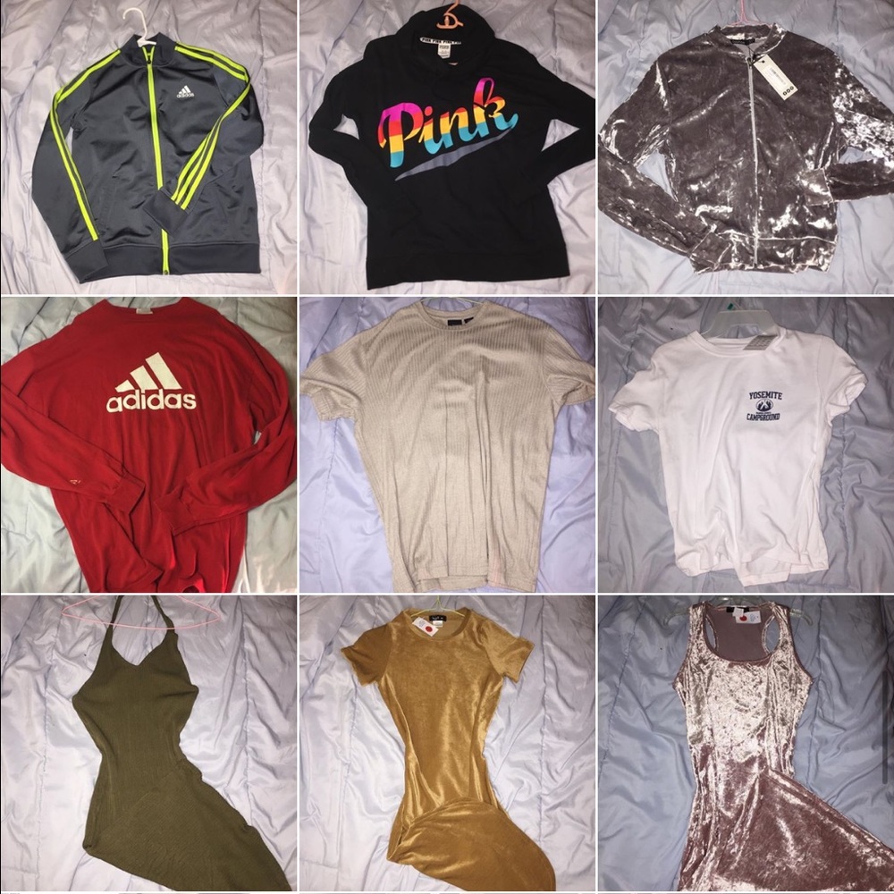 ADIDAS NIKE VS PINK VELVET FOR SALE