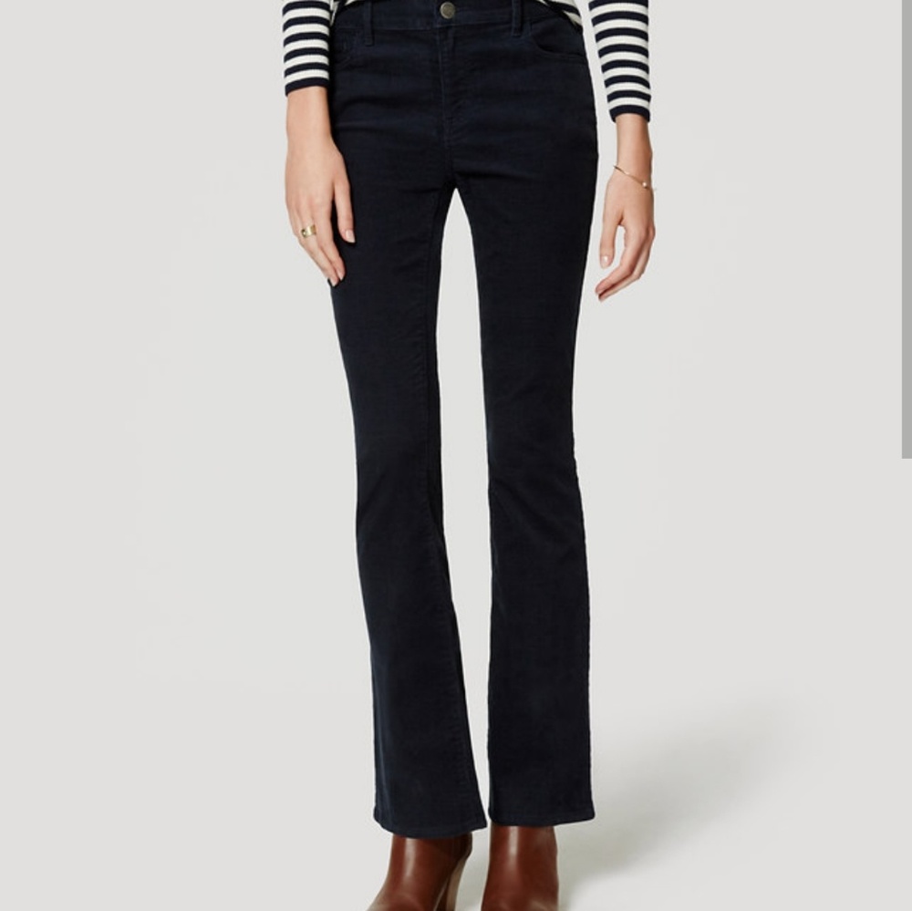 Loft corduroy cropped flares sz 29