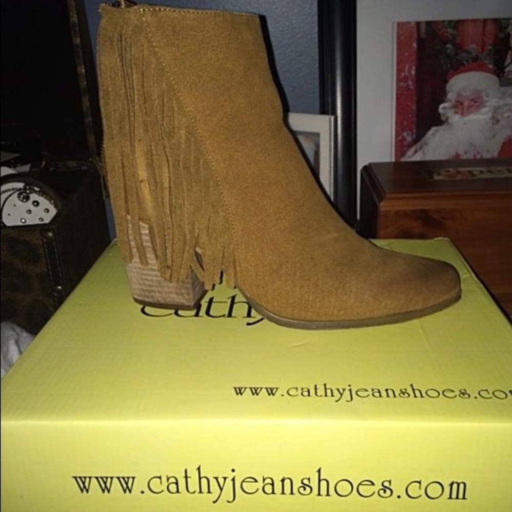 Cathy Jean Fringe Booties