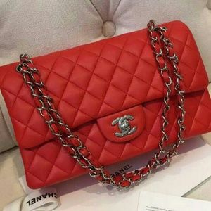 Chanel Classic Double Flap Bag Red