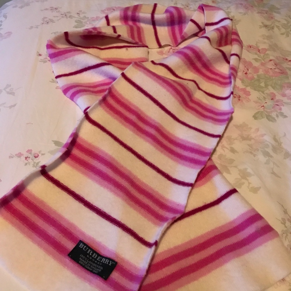 BURBERRY dark/light pink stripes! 💯 AUTHENTIC