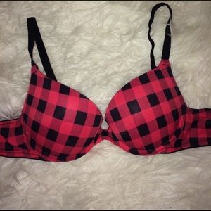 34a PINK plaid bra