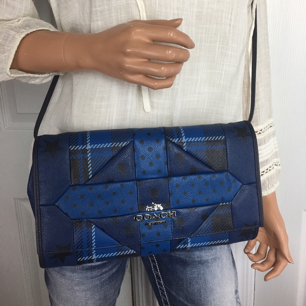 NWT Coach Patchwork Leather Crossbody/Clutch
