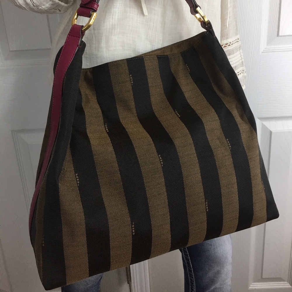 Brand New FENDI Pequin HOBO & Dust Bag