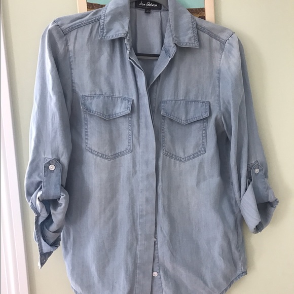 Sam Edelman Tops - •LIGHT CHAMBRAY BUTTON DOWN•