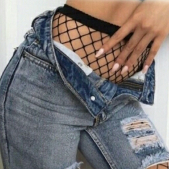 [S|M|L] Chic Black Fishnet Pantyhose - Picture 2 of 2