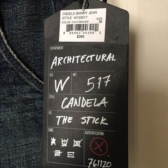 Sinclair Distressed Skinny Jeans Candela The Stick - Picture 4 of 5