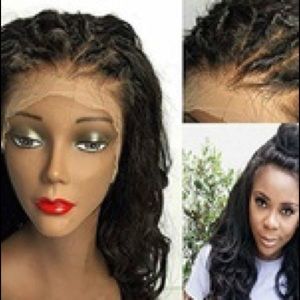 1 Lace Front Wig/1 short Side Part Wig/ Wavy Weave