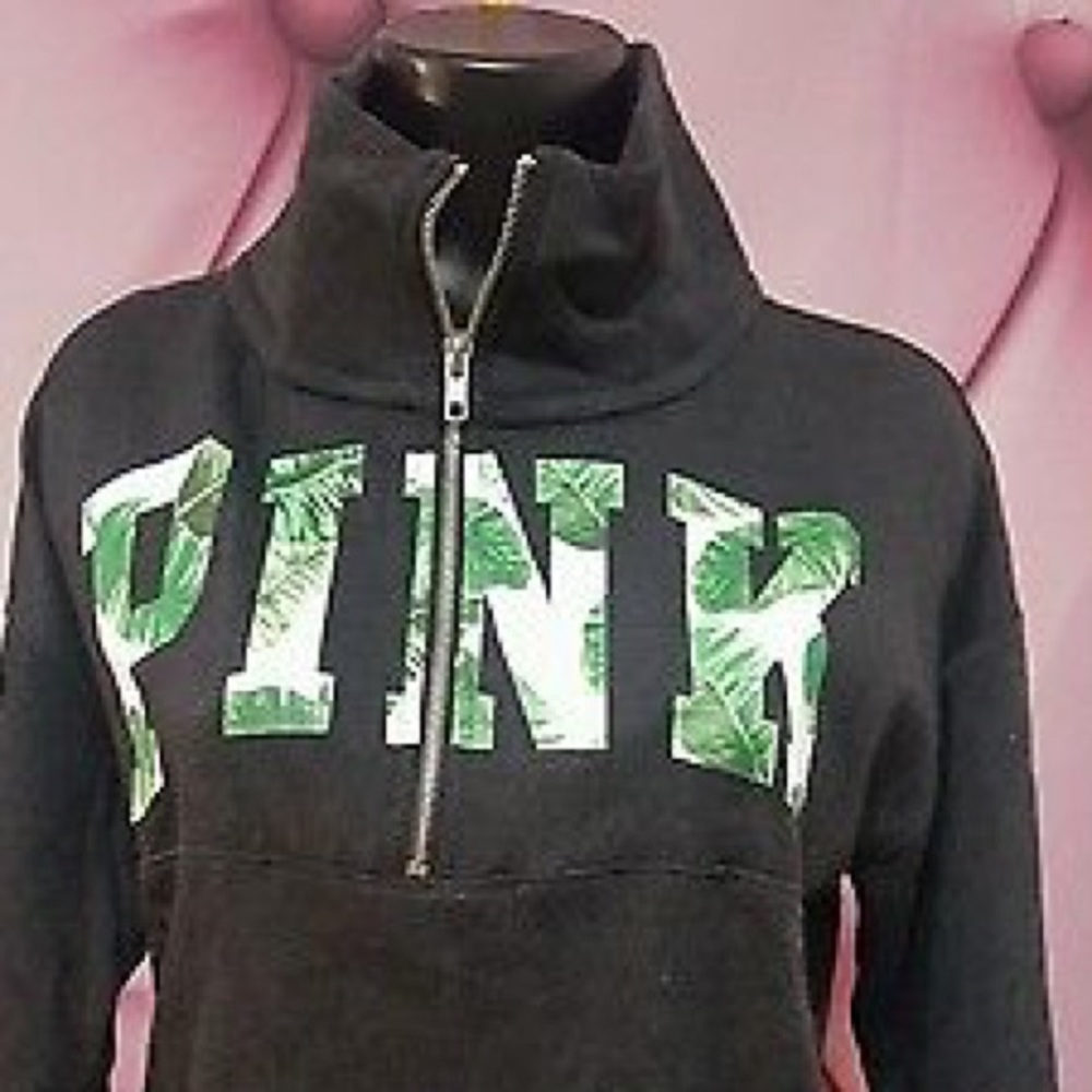 Victoria secret tropical half zip jacket