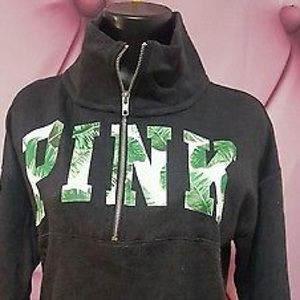 Victoria secret tropical half zip jacket