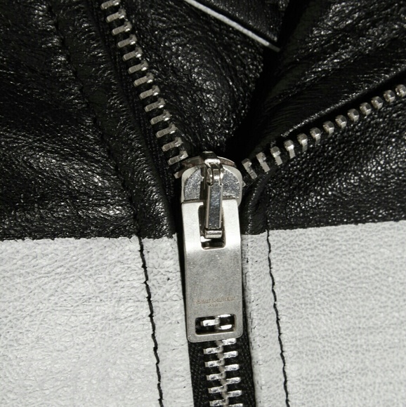 Striped Leather Jacket - Picture 2 of 2