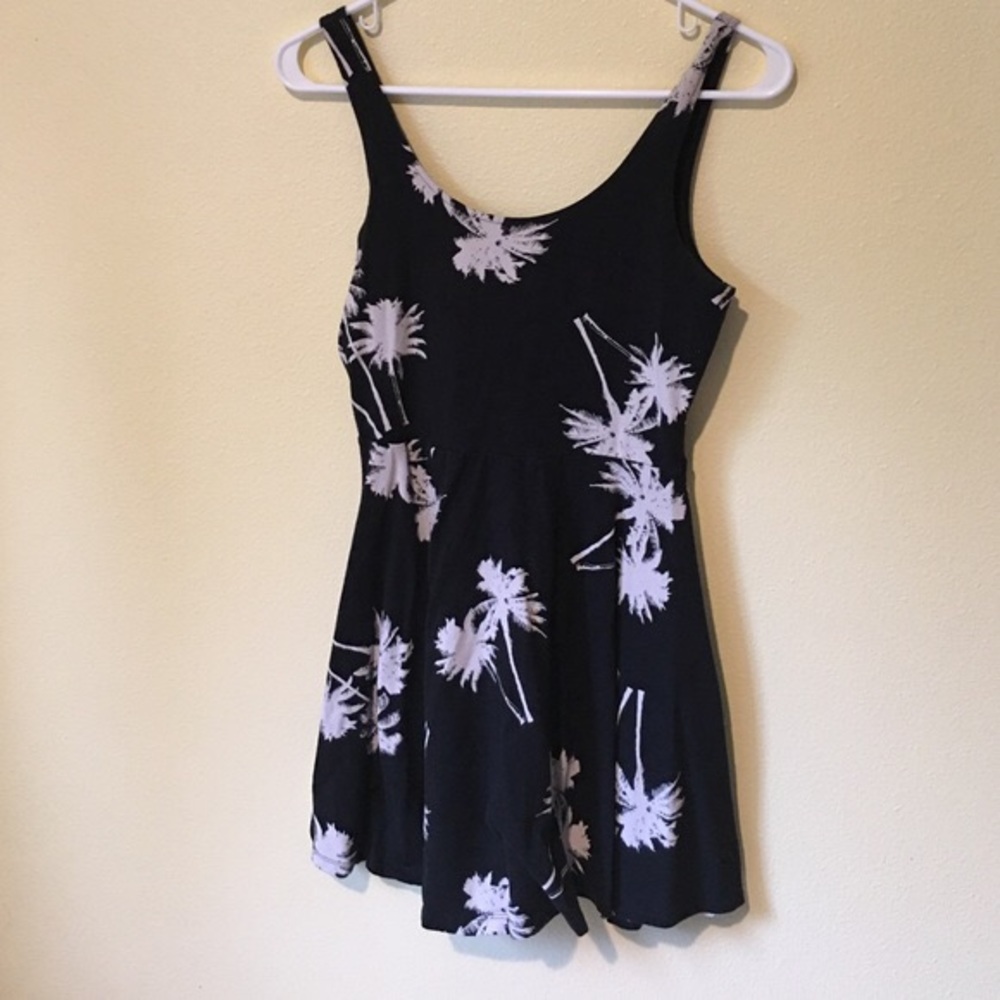 PINK palm tree dress