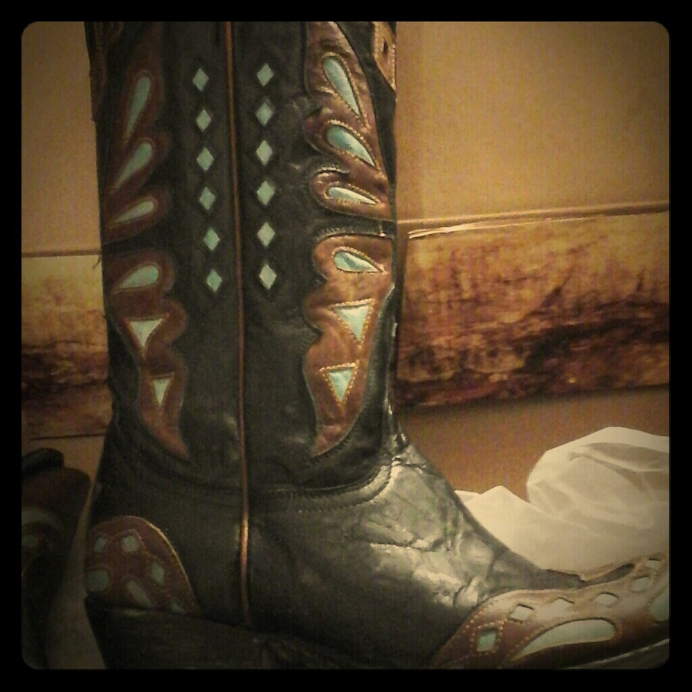 Old Gringo Monarca  12"Size 7 Butterfly Inlay