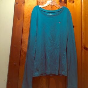 Blue, long sleeve shirt