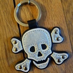 Coach skull keychain