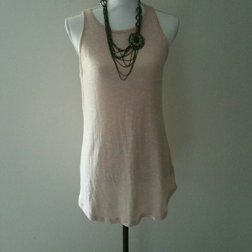 Med Light pink, silver Mossimo long Tank
