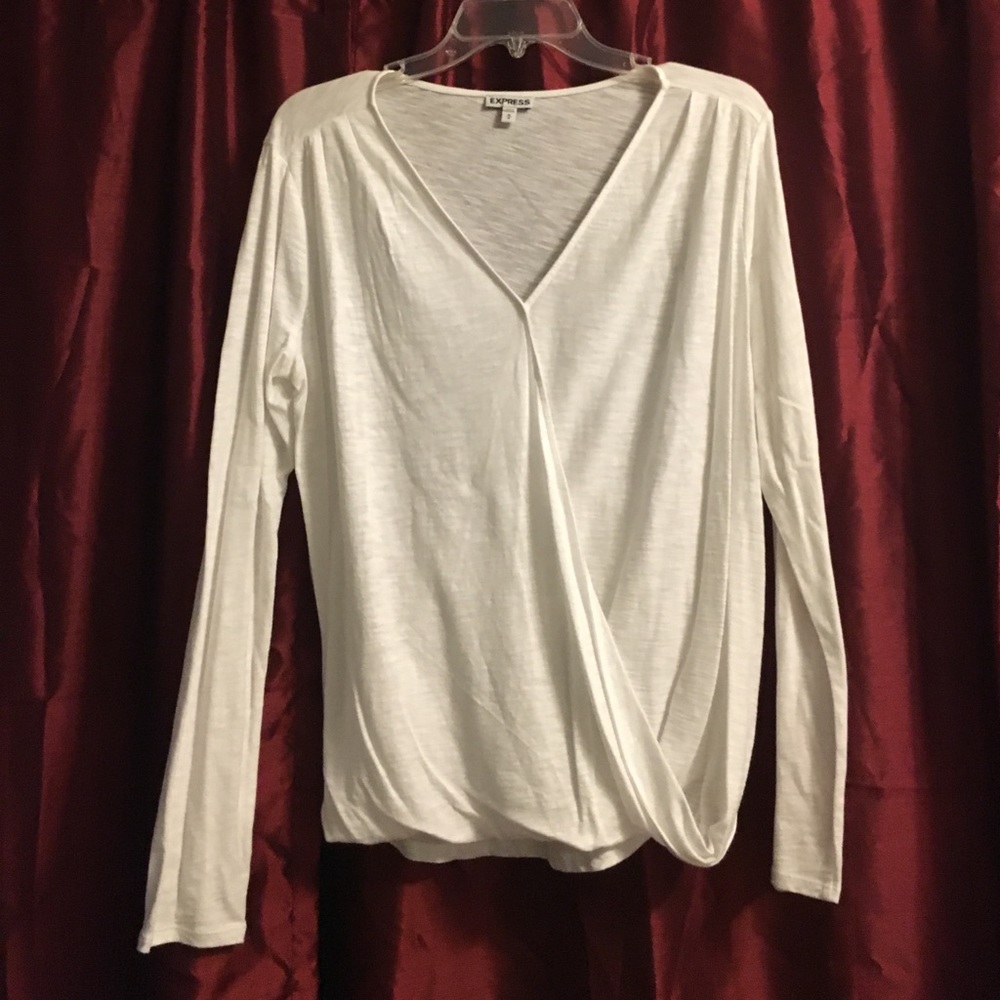 Express surplice blouse