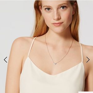 Loft Strappy Cami- Ivory, Size Large OWO