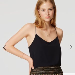 NWT Loft Strappy Cami- Black