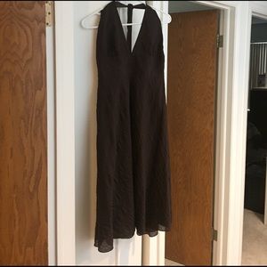 Brown Jcrew halter dress
