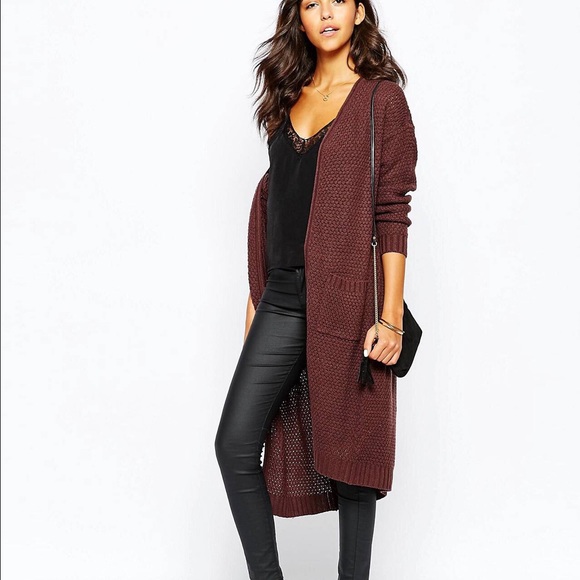 ASOS Sweaters - JDY Long Line Edge to Edge Cardigan