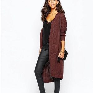JDY Long Line Edge to Edge Cardigan