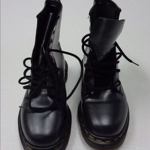 Dr Martens Dark Green Metallic Boots