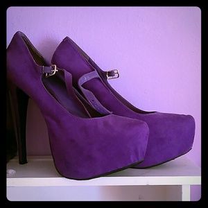 Purple Just Fab Pumps