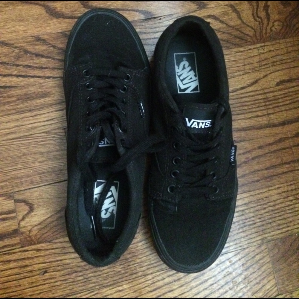 Black on black vans