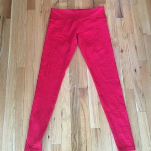 Red leggings