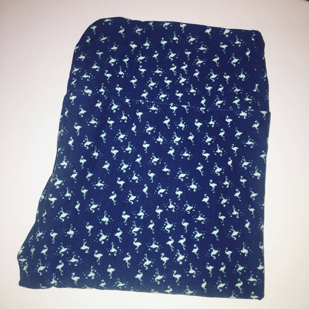 NEW! Lularoe OS Leggings with Flamingos Print